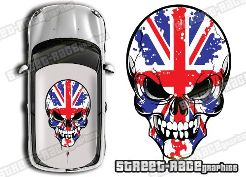 Roof SKULL 017 - Union Jack