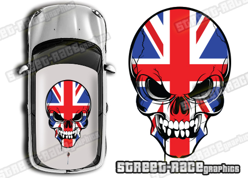 Roof SKULL 018 - Union Jack