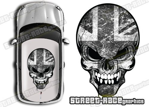 Roof SKULL 020 - Union Jack