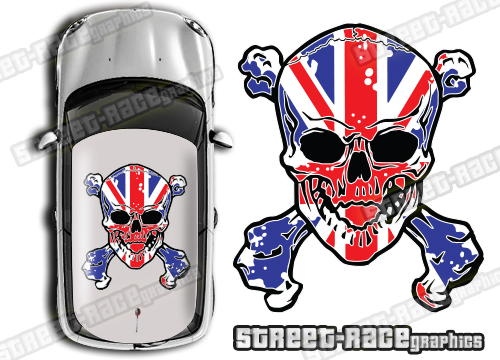 Roof SKULL 021 - Union Jack