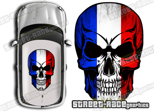 Roof SKULL 703 - French flag