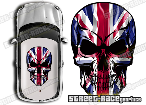 Roof SKULL 706 - Union Jack