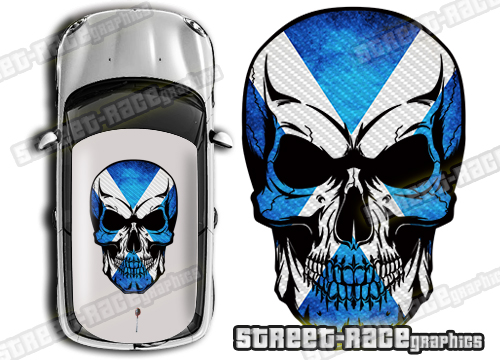 Roof SKULL 709B - Scotland flag