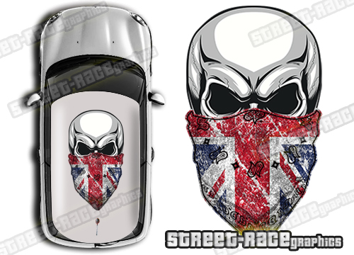 Roof SKULL 802 - Union Jack