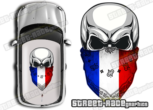 Roof SKULL 803 - French flag