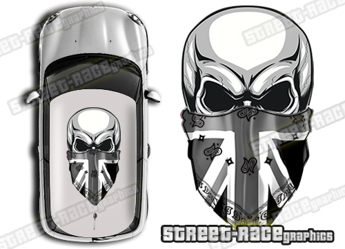 Roof SKULL 807 - Union Jack