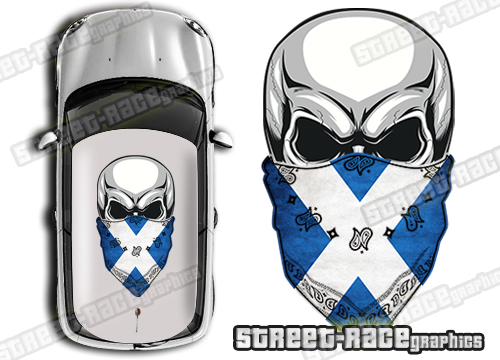 Roof SKULL 809A - Scotland flag