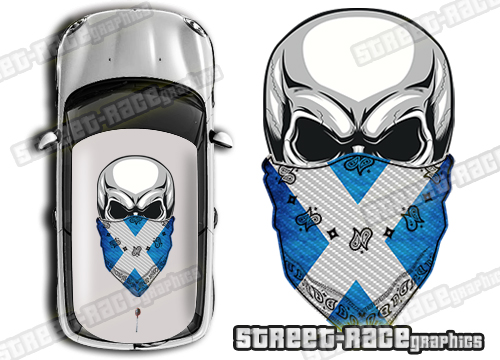 Roof SKULL 809B - Scotland flag