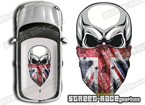 Roof SKULL 814 - Union Jack