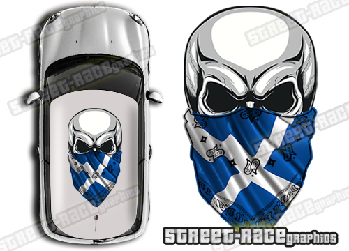 Roof SKULL 825 - Scotland flag
