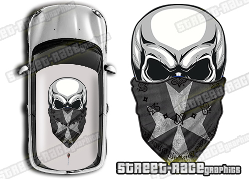 Roof SKULL 827 - Maltese Cross flag