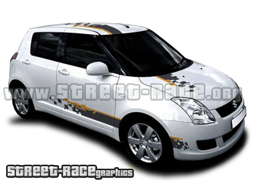 Suzuki Swift racing stripes 006 - Jap style