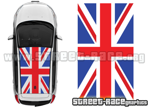 Seat Leon 008 Union Jack roof sticker
