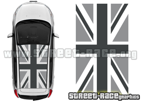 Seat Leon 009 Union Jack roof graphics