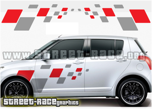 Suzuki Swift large flag graphics 015