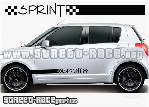 Swift side racing stripes 019 - SPRINT