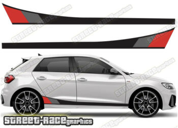 Audi A1 printed racing stripes 003