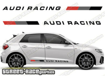 Audi A1 printed racing stripes 007