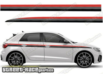 Audi A1 printed racing stripes 008