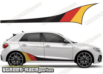 Audi A1 printed racing stripes 021 - German Flag