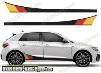 Audi A1 printed racing stripes 022 - German Flag