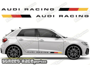 Audi A1 printed racing stripes 026 - German Flag