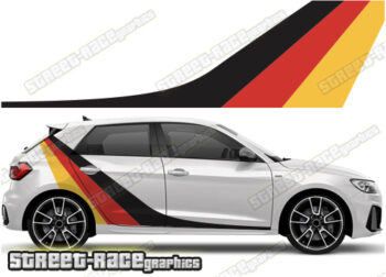 Audi A1 printed racing stripes 027