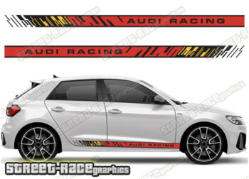 Audi A1 printed racing stripes 034 - German Flag