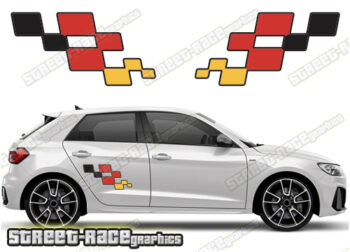 Audi A1 printed decals 037 - German Flag
