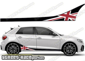 Audi A1 printed racing stripes 038 - Union Jack