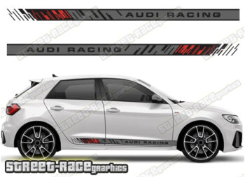 Audi A1 printed racing stripes 042