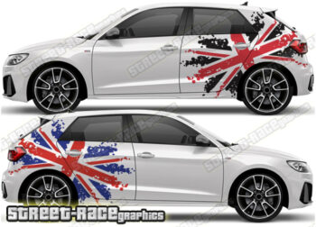 Audi A1 rally graphics 026 - Union Jack
