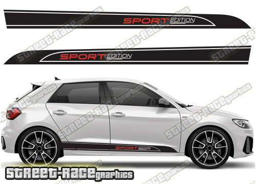 Audi A1 racing stripes 023