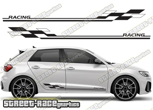 Audi A1 racing stripes 049