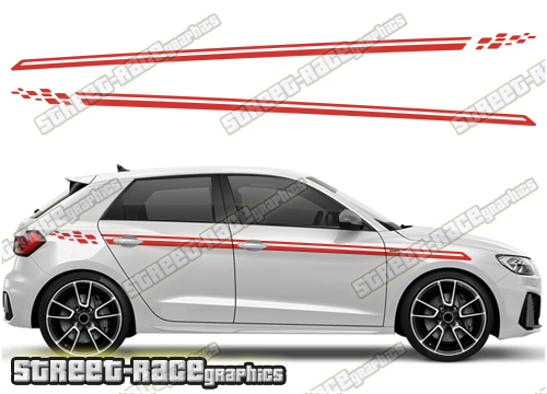 Audi A1 racing stripes 057