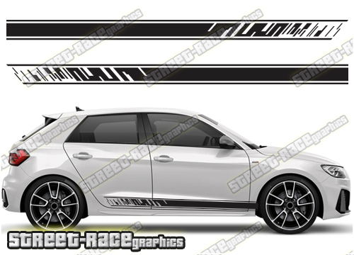 Audi A1 racing stripes 058