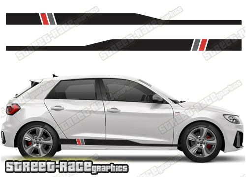 Audi A1 racing stripes 065