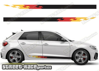 Audi A1 racing stripes 068