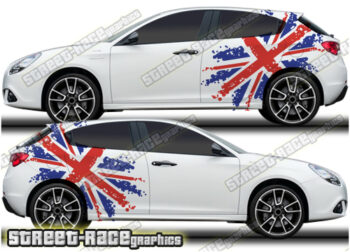 Alfa Romeo Giulietta rally graphics 024 - Union Jack