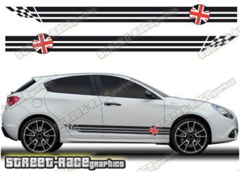 Alfa Romeo Giulietta racing stripes 029 - Union Jack
