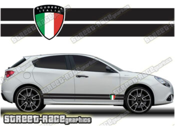 Alfa Romeo Giulietta racing stripes 016 - Scuderia Italia