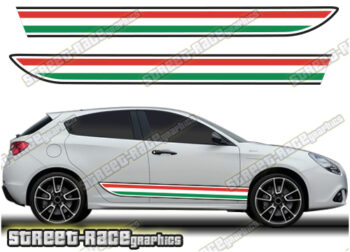Alfa Romeo Giulietta racing stripes 019 - Italian flag