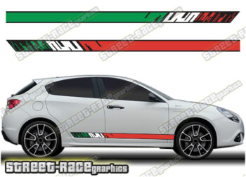 Alfa Romeo Giulietta racing stripes 023 - Italian flag