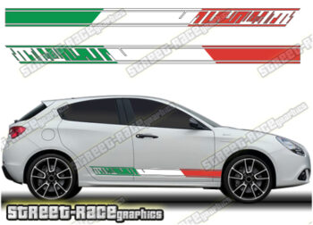 Alfa Romeo Giulietta racing stripes 024 - Italian flag