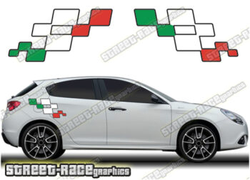 Alfa Romeo Giulietta decals 029 - Italian flag