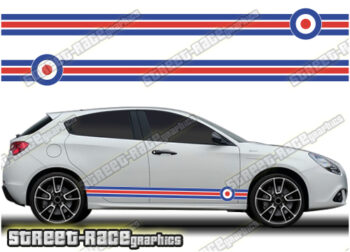 Alfa Romeo Giulietta racing stripes 032 - MOD RAF roundel