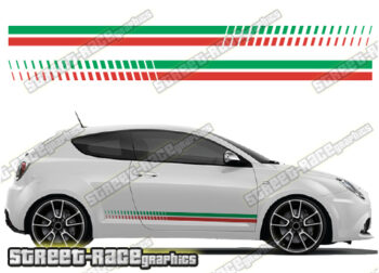 Alfa Romeo MiTo racing stripes 019 - Italian flag