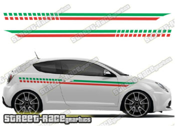Alfa Romeo MiTo racing stripes 020- Italian flag