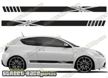 Alfa Romeo MiTo racing stripes 028 - Union Jack