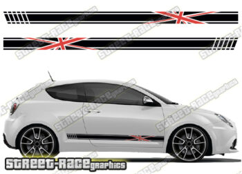 Alfa Romeo MiTo racing stripes 030 - Union Jack